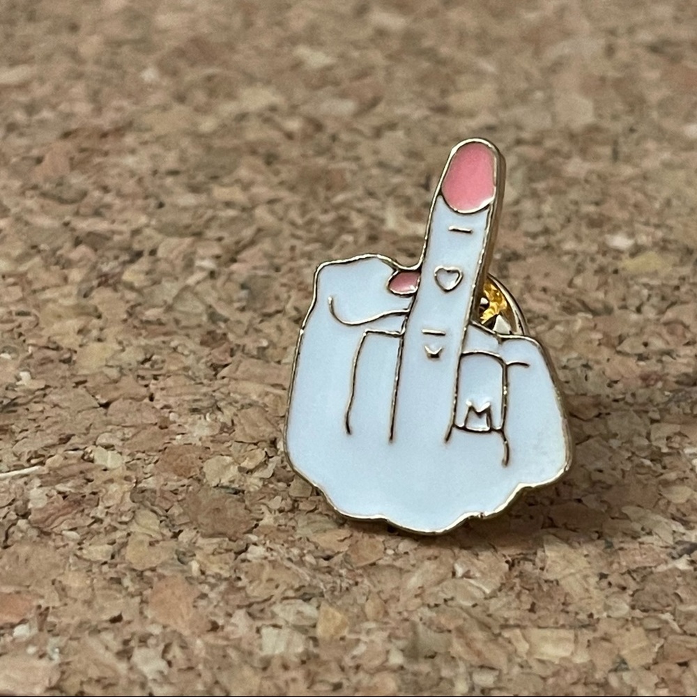 Middle Finger Enamel Pin